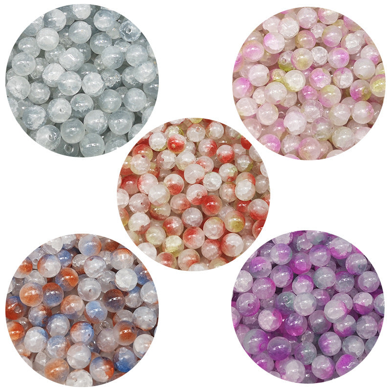 Wholesale 50PCS Glass Cracked Crystal Beads